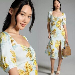 Anthropologie Favorite Daughter The Vineyard Dress $268 Sky Blue